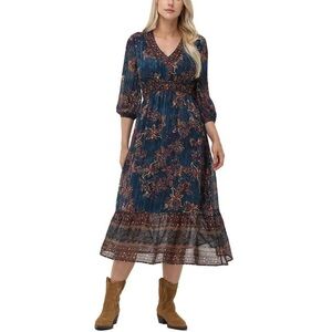 Frye Women's Long Sleeve Maxi Dress